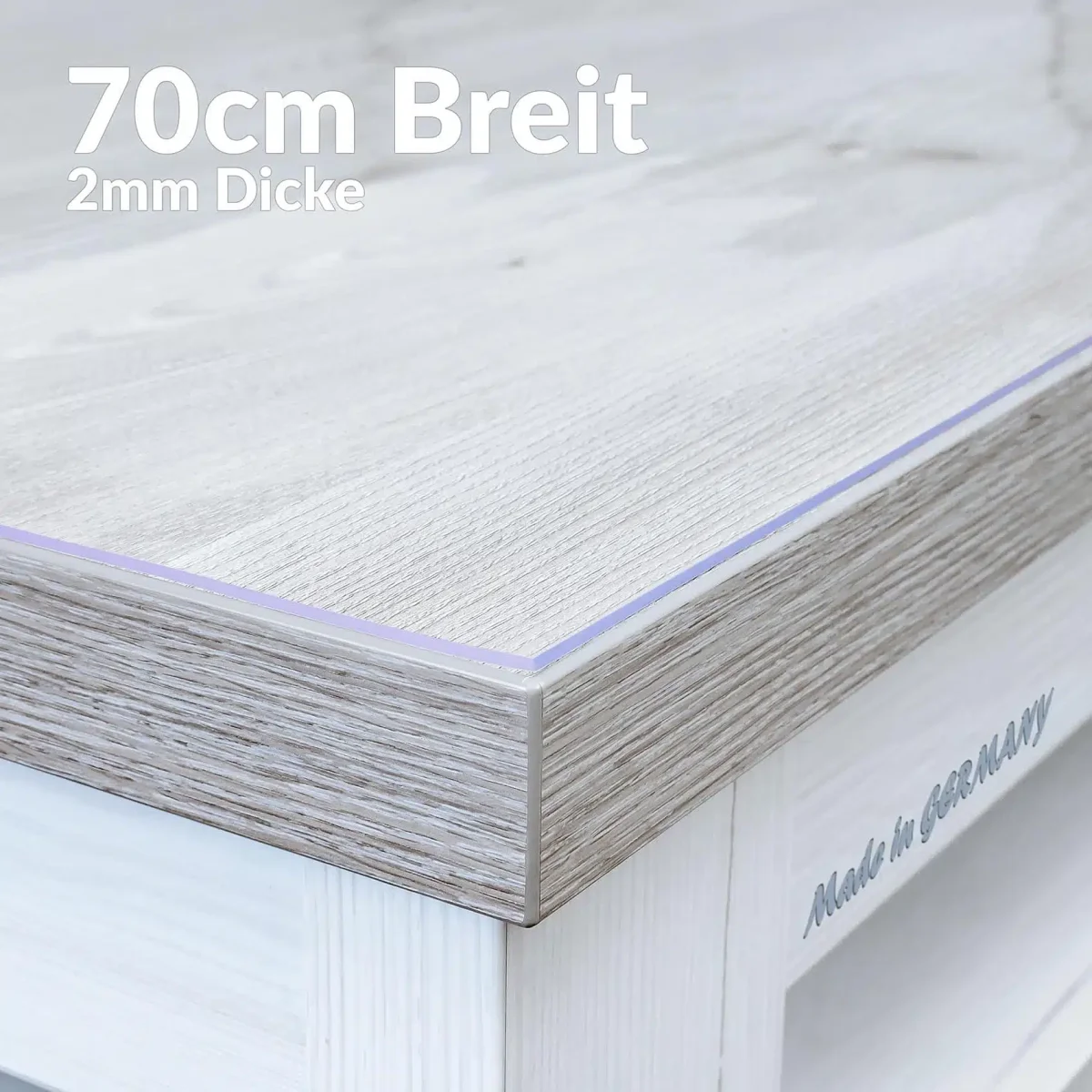 Tischschutzfolie 2mm 70cm Breite Schutzfolie durchsichtig transparent Tischfolie – Bild 2
