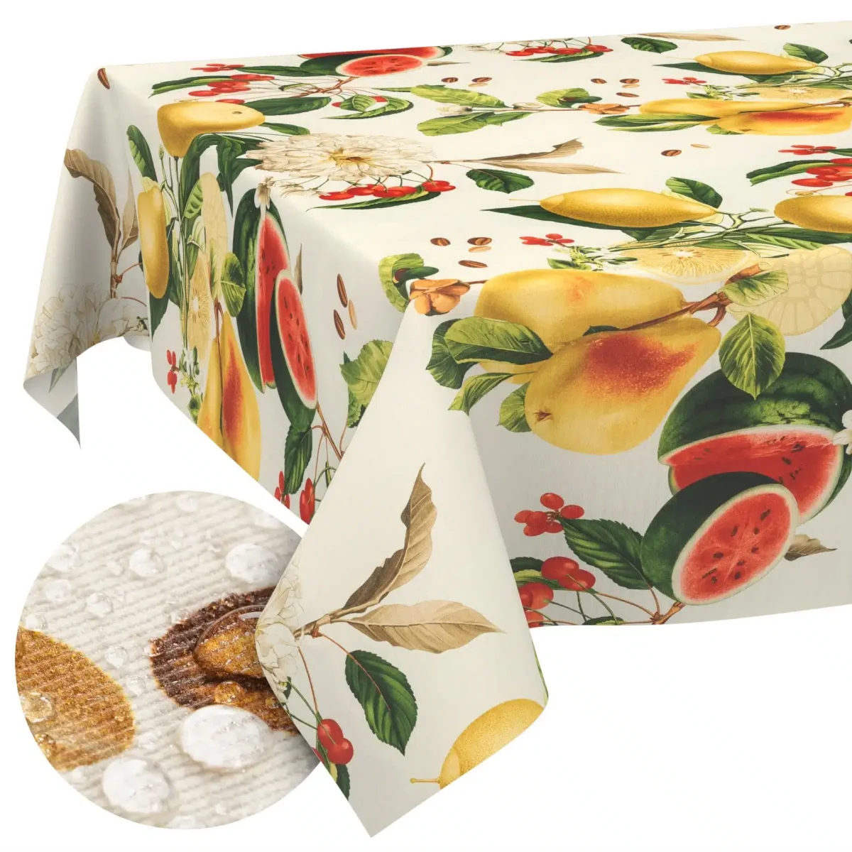 Tischdecke abwaschbar Stofftischdecke Gartentischdecke Textil Tischtuch Tafeldecke Meterware Sandias – Bild 2