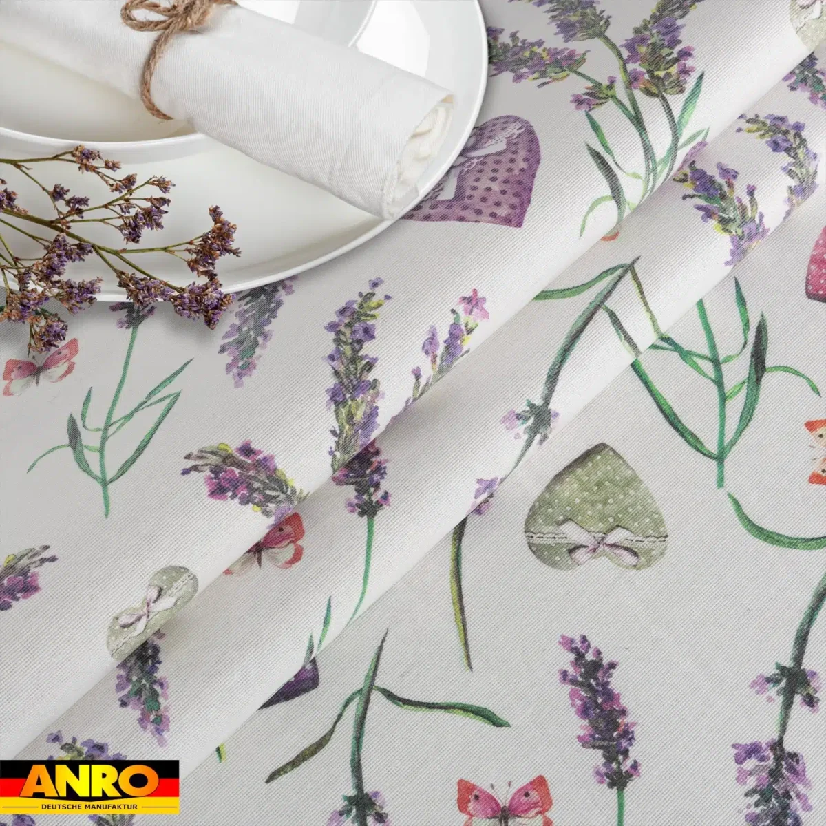 Tischdecke abwaschbar Tischwäsche Tischtuch Outdoor Gartentischdecke Lotuseffekt Lavanda – Bild 8