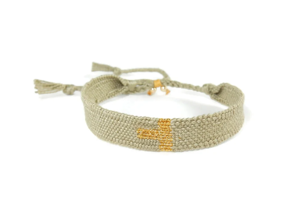 GNOES Limited Edition Webarmband Olivgrün – Bild 2