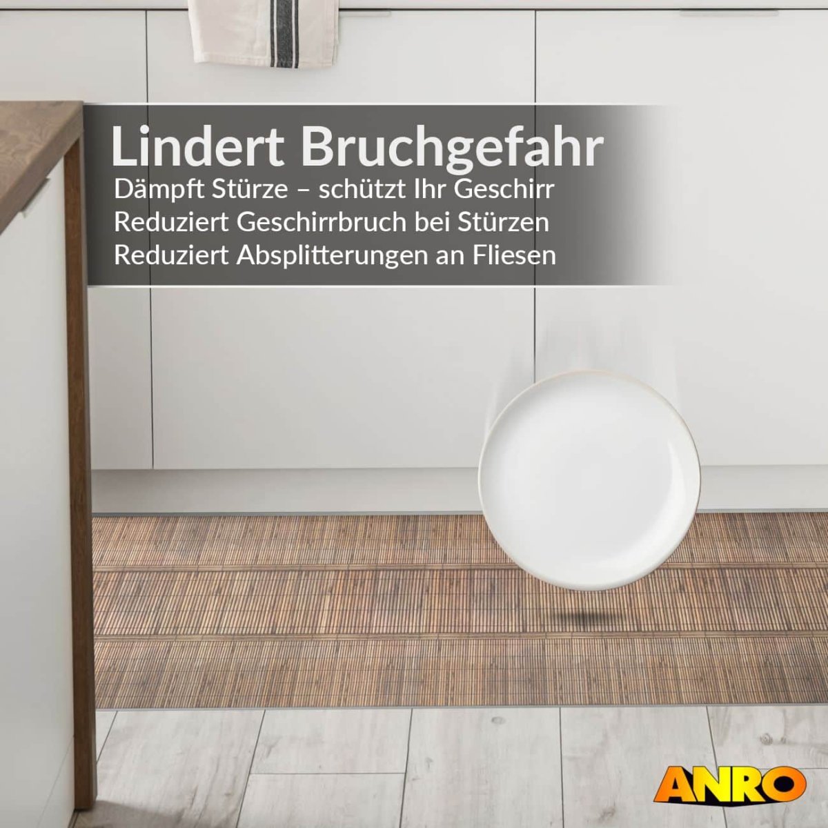 Küchenläufer Küchenteppich abwaschbar Teppichläufer Küche Läufer Flur Küchenvorleger rutschfest Japan Breite 67cm – Bild 8