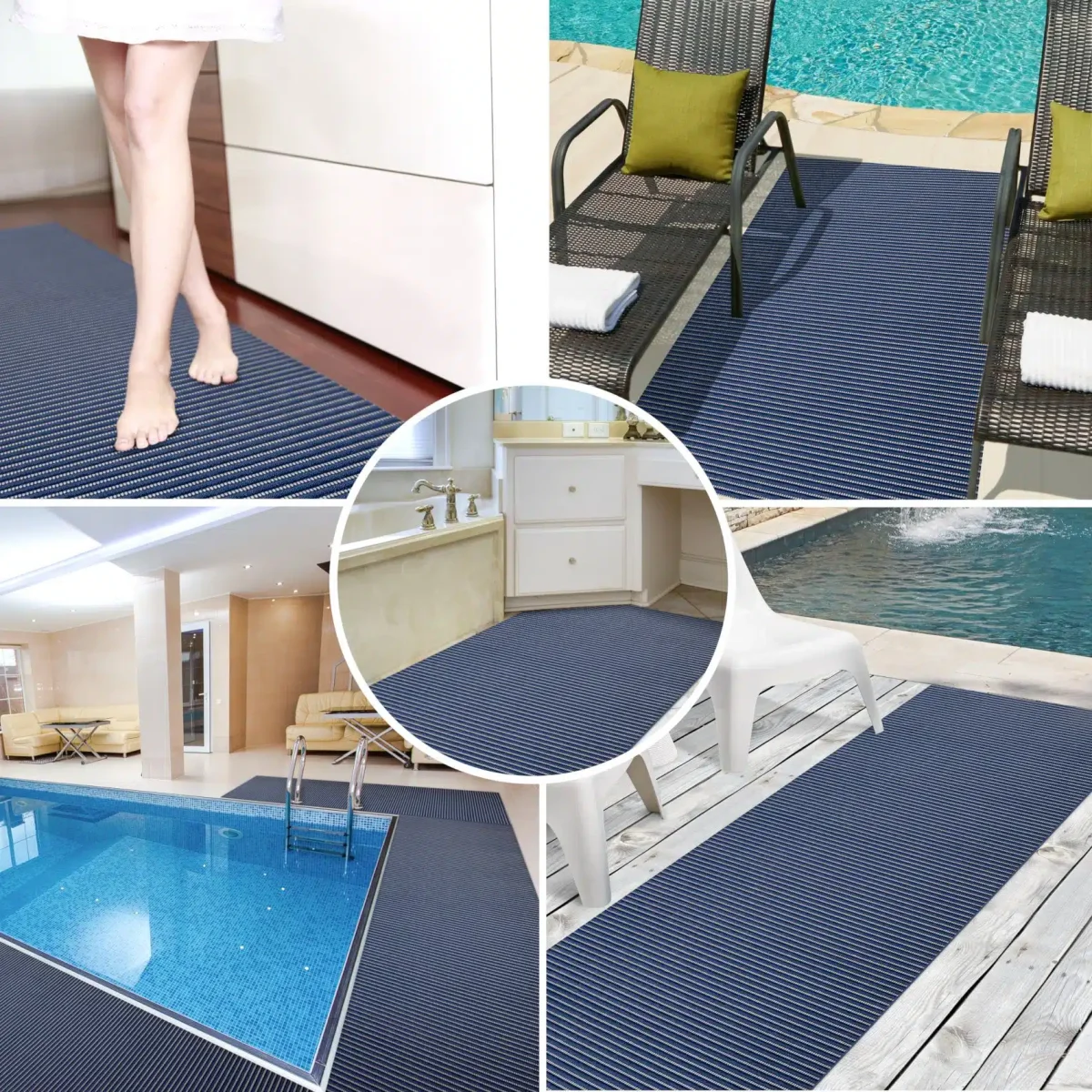 Weichschaummatte Badematte Uni Blau Premium Qualität 65x80cm – Restposten, Einzelstück – Bild 6