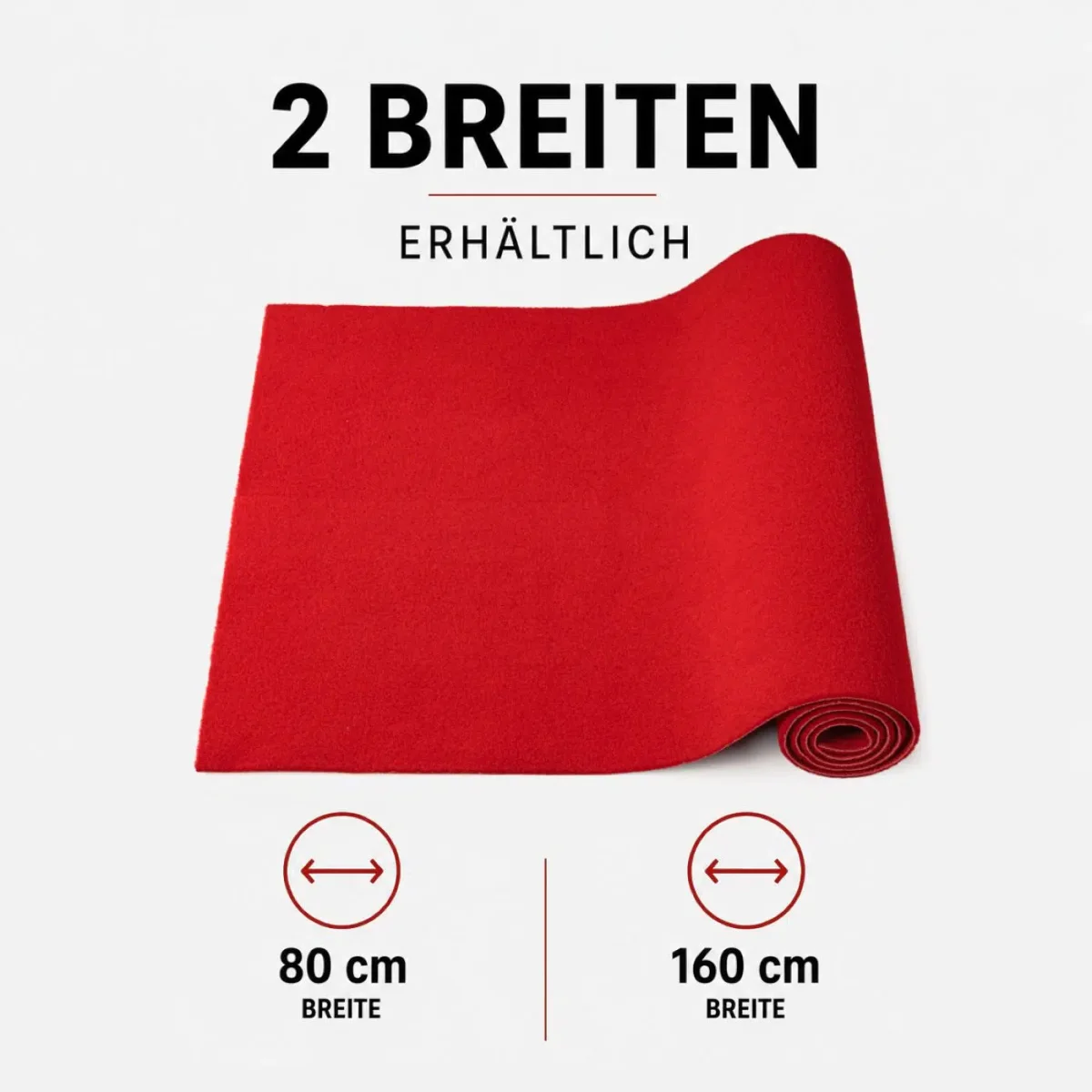 Rasenteppich Kunstrasen Balkon Terrasse Rot Meterware – Bild 5