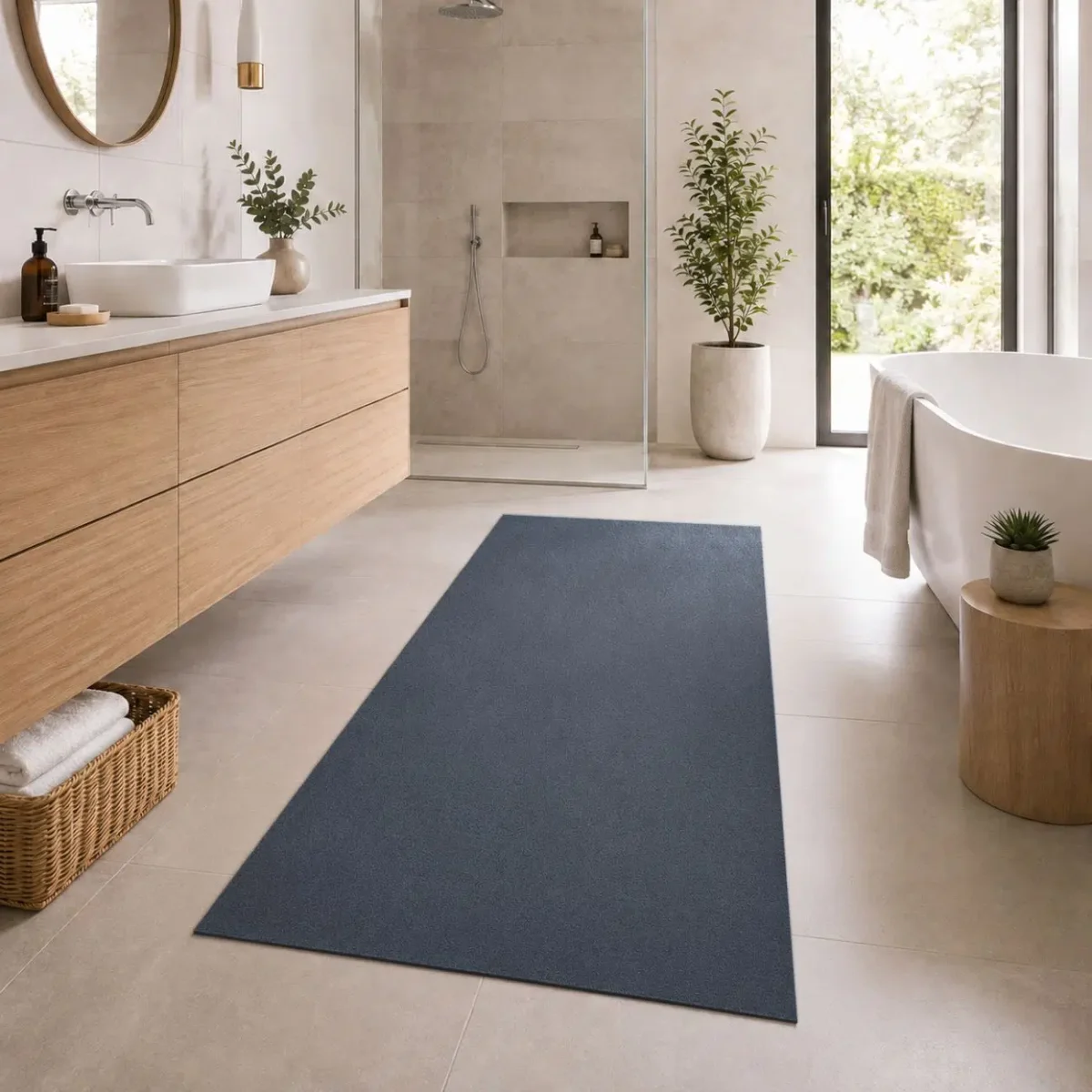 Badteppich Badematte Anthrazit Badezimmer Teppich Mikrofaser – Bild 8