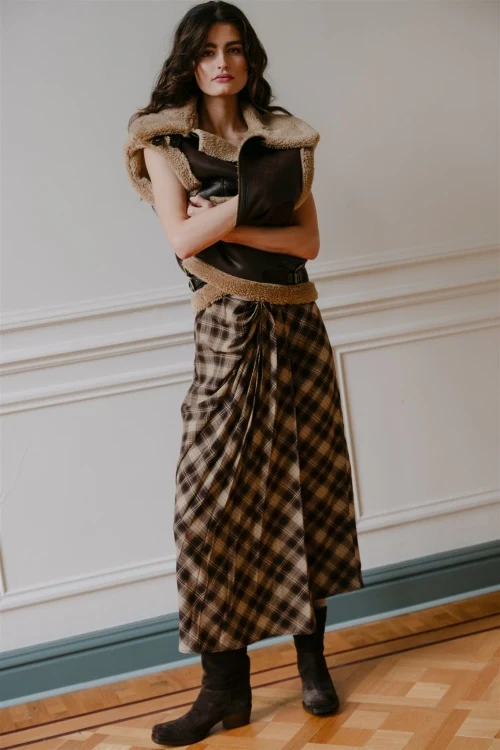 AIMEE THE LABEL HavanaW6 Rock - Brown Check – Bild 4