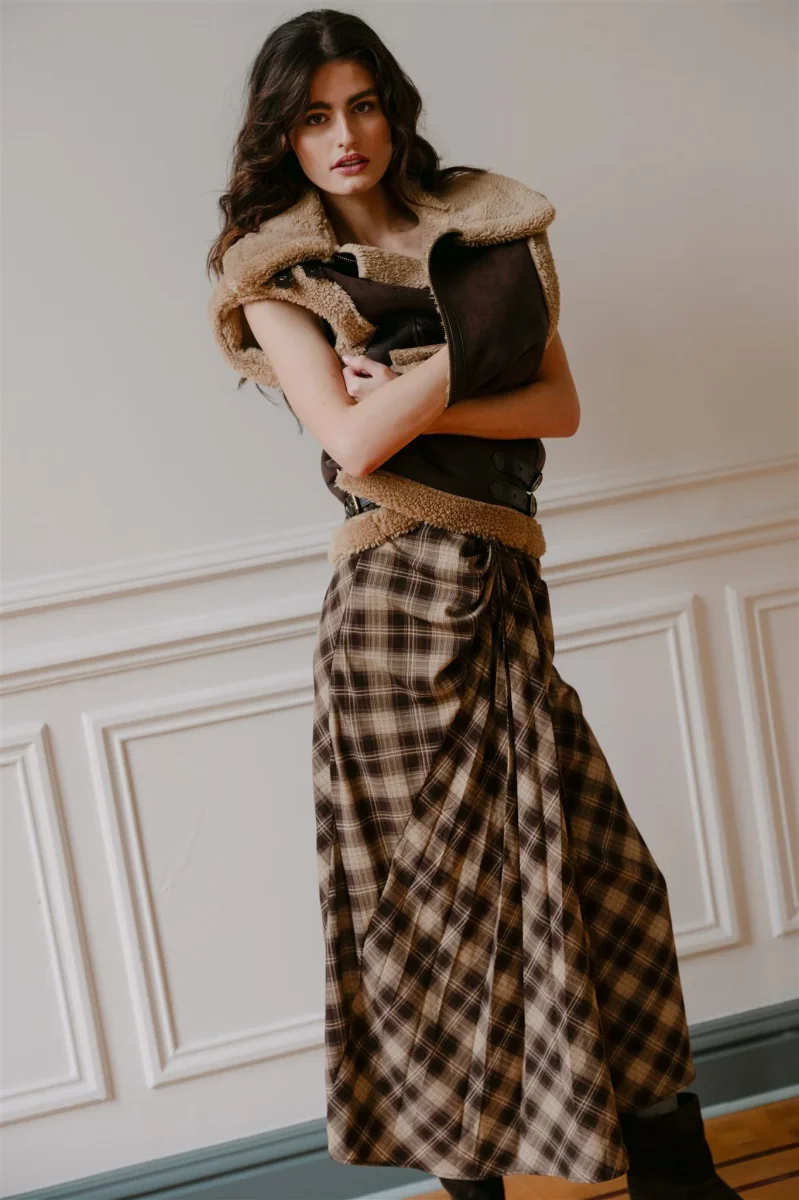 AIMEE THE LABEL HavanaW6 Rock - Brown Check – Bild 6
