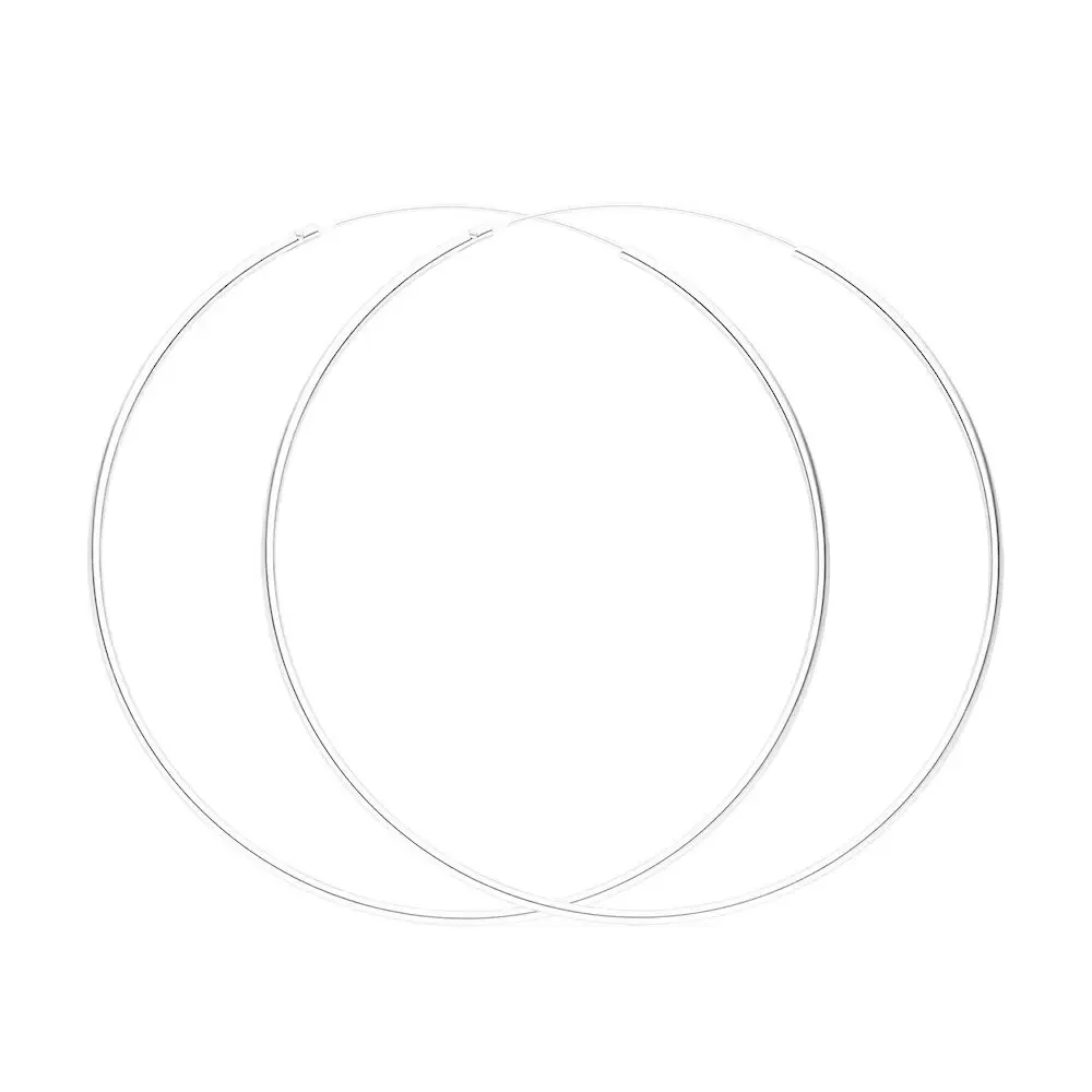 LEAF Creolen Pure 55 mm Sterlingsilber – Bild 2
