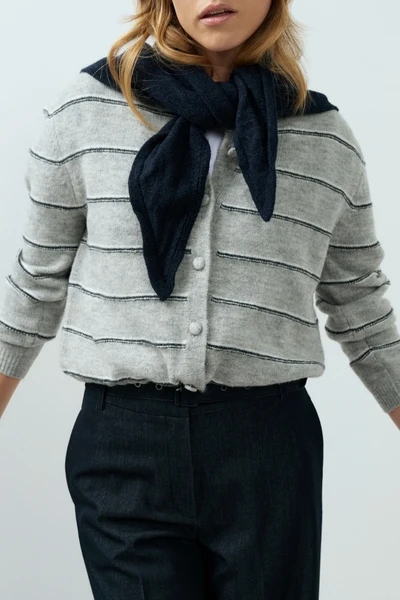 YAYA Cardigan aus Strick - Grey Melange – Bild 7