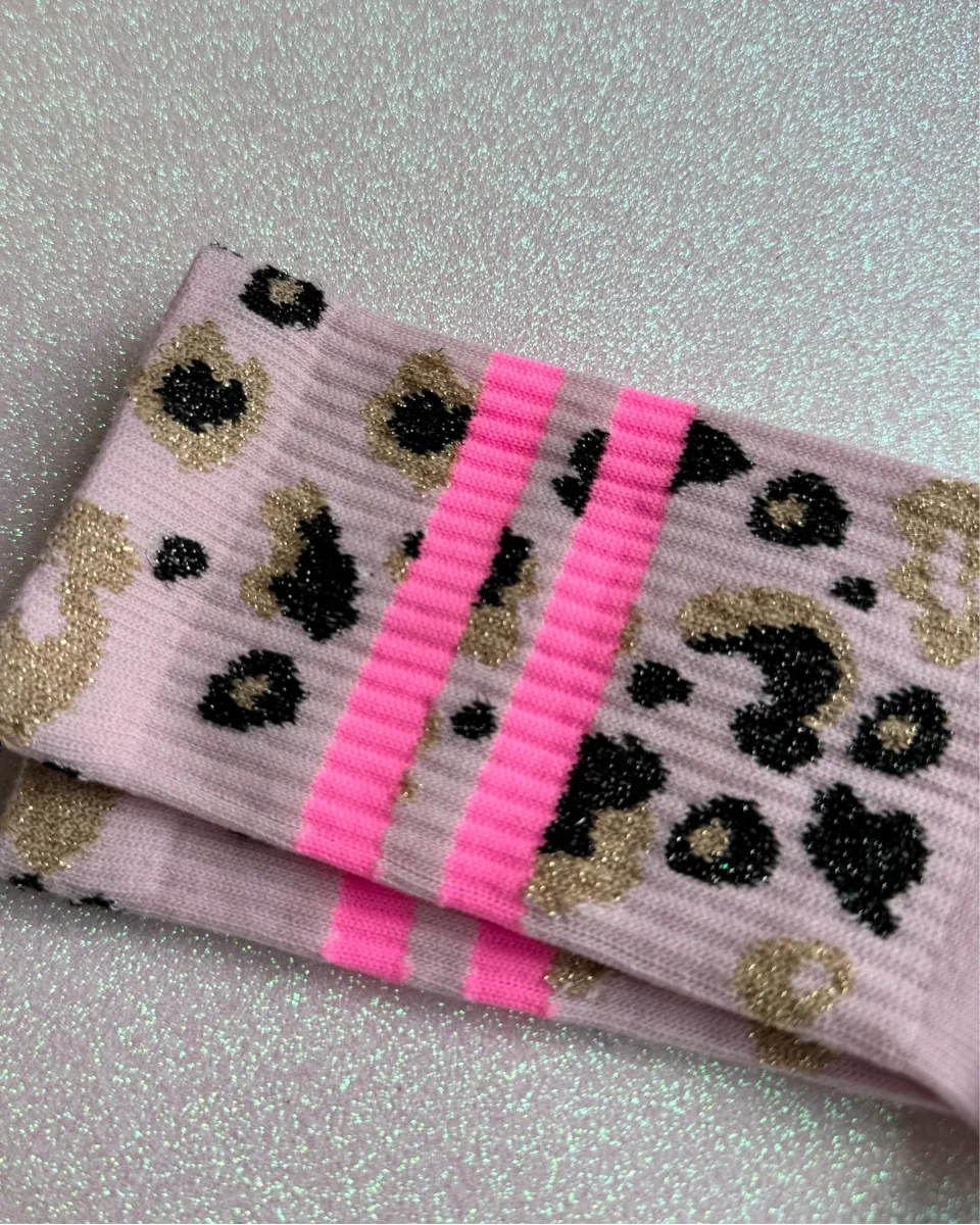 OOLEY Socken Leo Allover Neon Rose – Bild 3