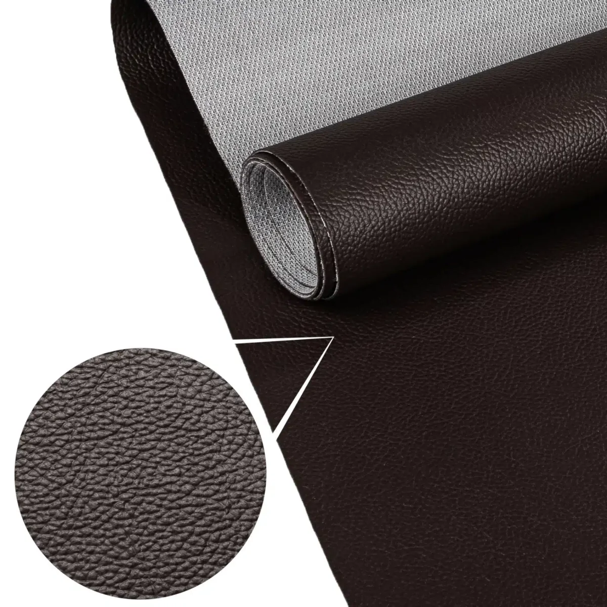 Kunstleder Meterware Leder Stoff Lederimitat 140cm Breit Schocko – Bild 2