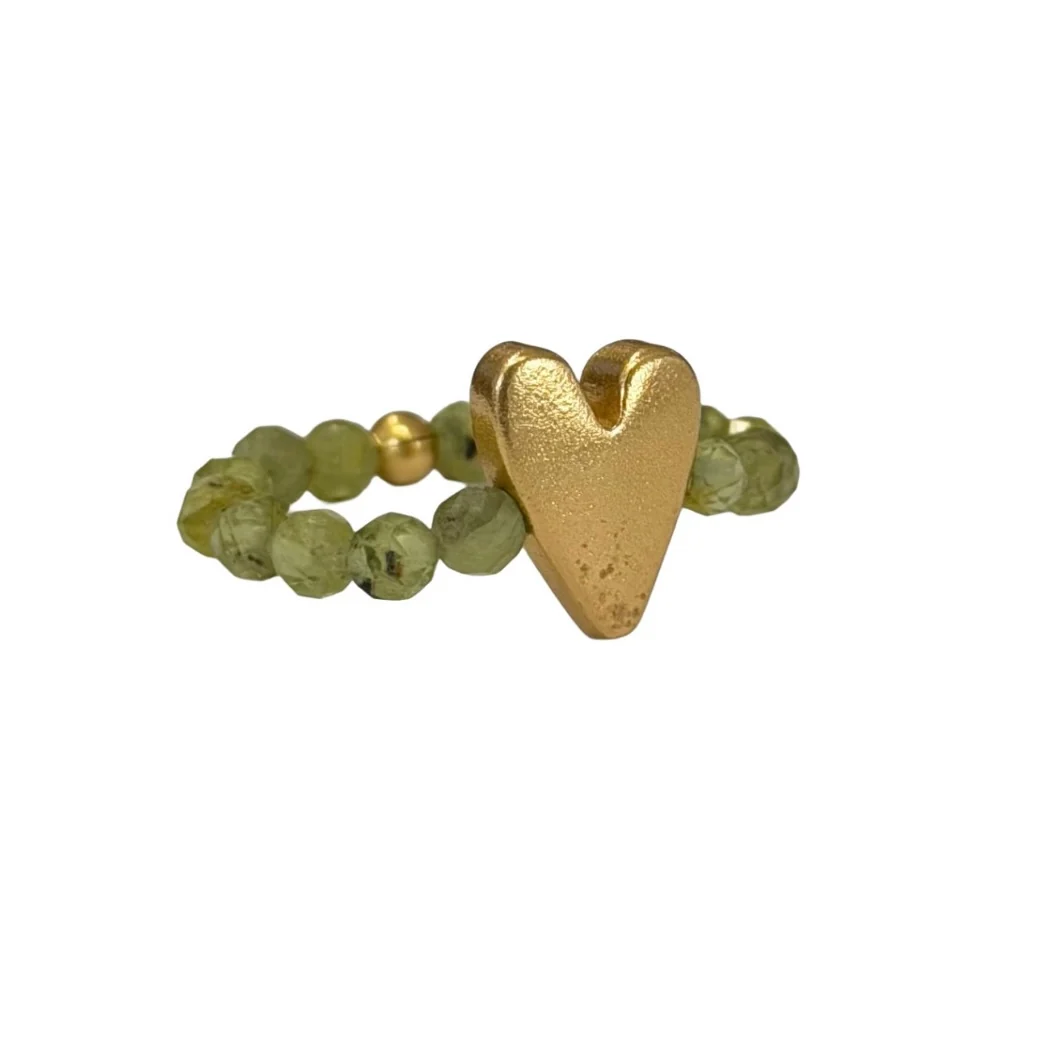 IBU Jewels Ring Sweat Heart Peridot RV39 – Bild 2