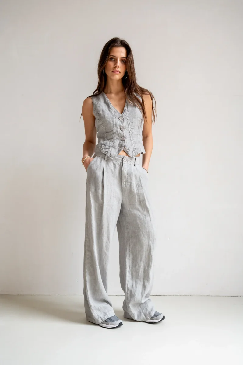 PENN & INK N.Y. Waistcoat Weste Cool Grey – Bild 3
