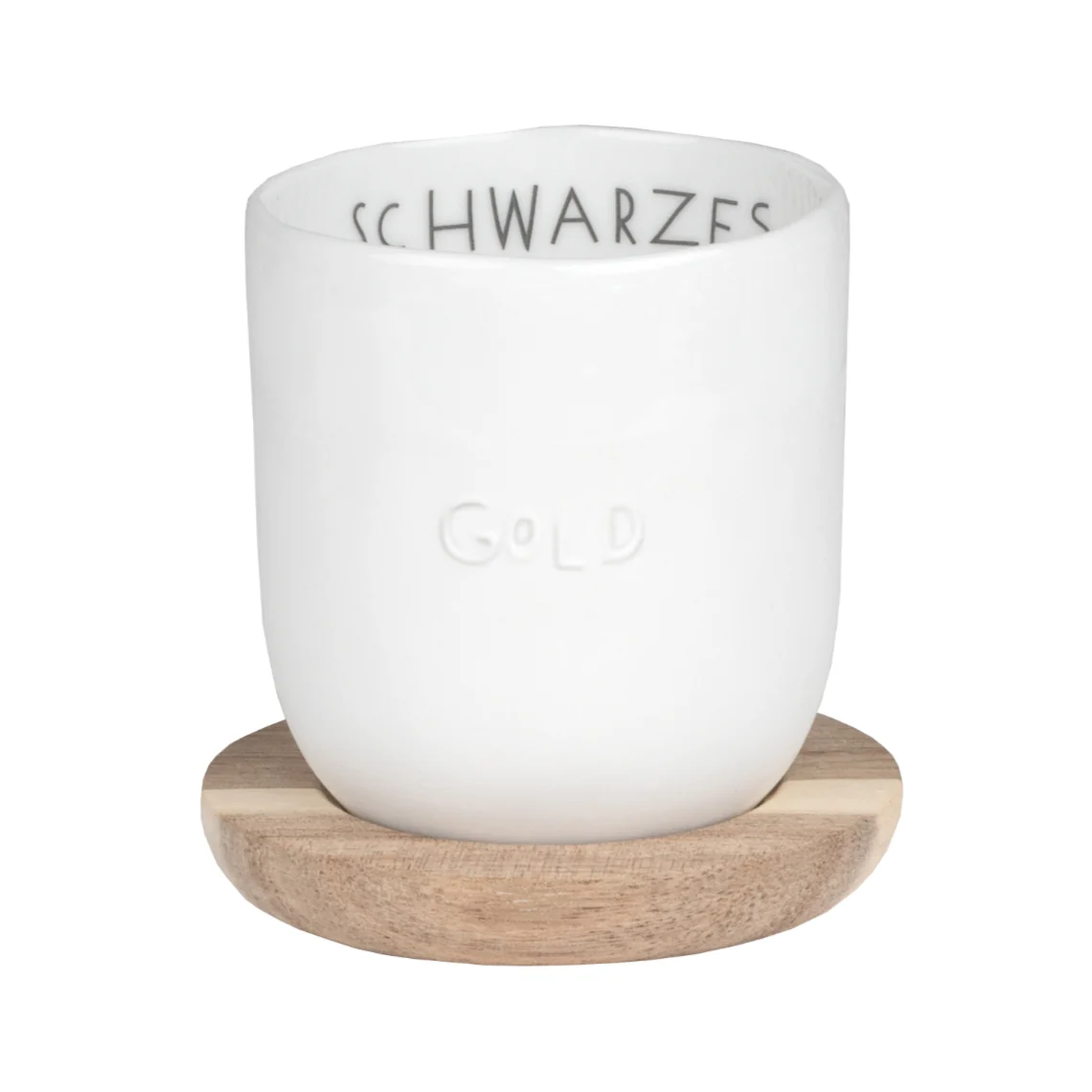 RAEDER DESIGN Guten Morgen Kleiner Becher "Schwarzes Gold"