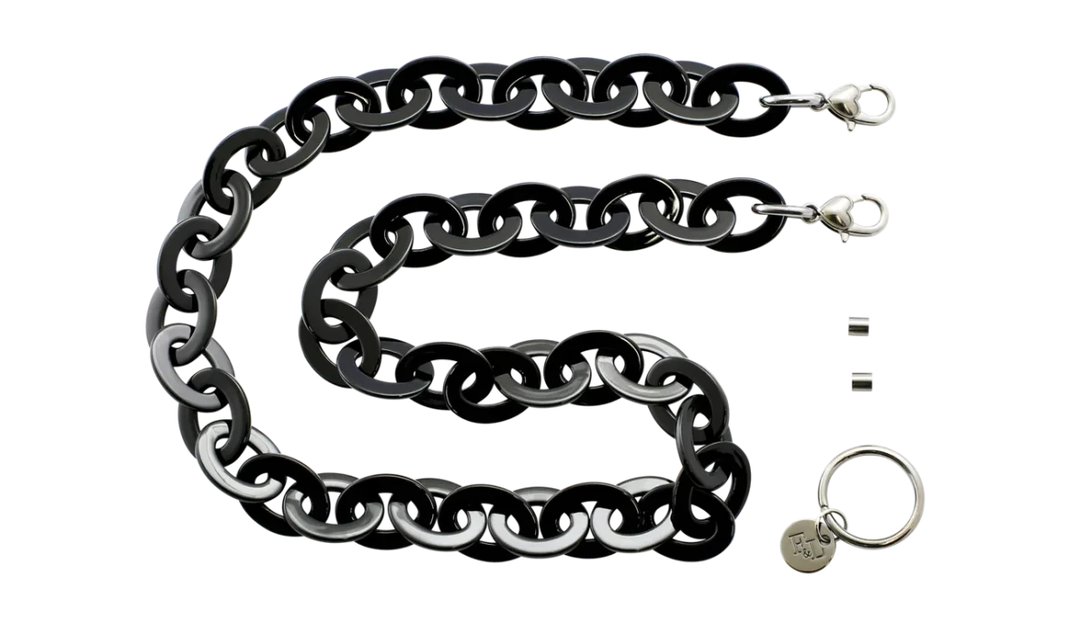 FRANK AND LUCIE Brillenkette Shiny Black