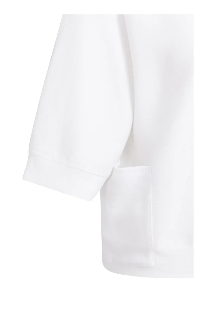 YAYA Jersey Kurzarmshirt Pure White – Bild 8