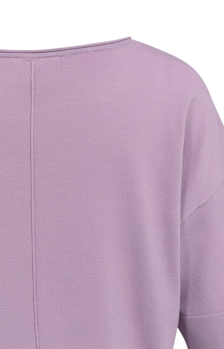 YAYA Oversize-T-Shirt aus Feinstrick Lavendel – Bild 5