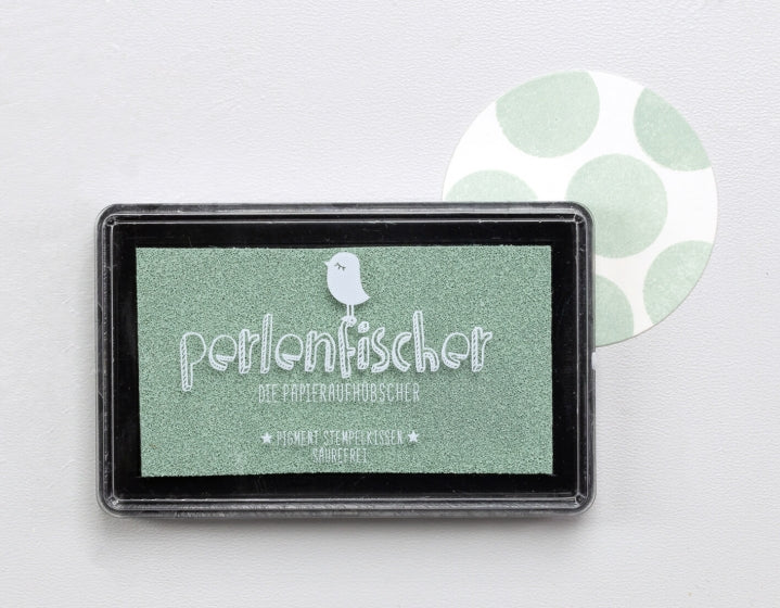 PERLENFISCHER Pigment Stempelkissen Salbei – Bild 2