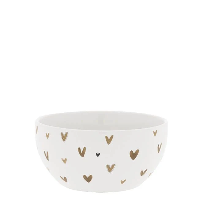 BASTION COLLECTIONS Bowl Little Hearts Brown