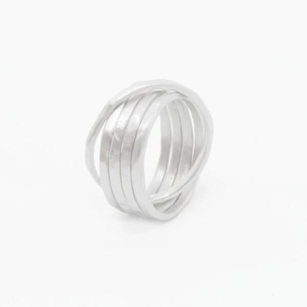SUSI CALA Sophie 5 Twin Ring Sterlingsilber