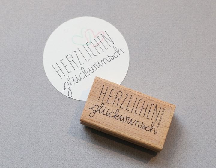 PERLENFISCHER Stempel Herzlichen Glückwunsch – Bild 2